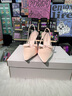 CHARLES&KEITH緞面蝴蝶結(jié)尖頭高跟涼鞋女七夕禮物CK1-60361556 Light Pink淺粉色 38 曬單實(shí)拍圖