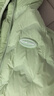 雪中飛【壓膠工藝】?jī)和鸾q服新款男女童秋冬季輕薄保暖外套 綠色 130 曬單實(shí)拍圖