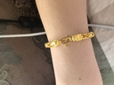 佩瑄金包銀手鏈 男士足金龍頭寬龍骨手鏈霸氣鑄金時(shí)尚鏈子男輕奢禮物 龍骨手鏈9mm約60克 曬單實(shí)拍圖