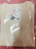 深呼吸DEEP BREATH女裝休閑坑條彈性修身圓領(lǐng)短袖T恤上衣女A301729 珍珠白 M (3) 曬單實拍圖