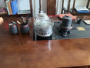 紫陶功夫茶具紫砂茶具整套復(fù)古茶壺套裝石磨懶人防燙泡茶神器禮盒 紫陶t刀自動大套組茶具 曬單實(shí)拍圖