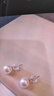 京潤(rùn)珍珠耳飾冰鏡18K金海水珍珠耳釘Akoya基礎(chǔ)輕奢強(qiáng)光生日禮物 曬單實(shí)拍圖