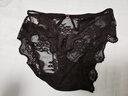 日系性感純欲蕾絲內褲女交叉鏤空無(wú)痕低腰網(wǎng)紗透氣棉檔三角內褲女 黑色*3320* 1條 均碼 （80-130斤） 曬單實(shí)拍圖