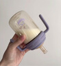 NOURI吸管杯奶瓶一歲以上直飲杯寶寶喝奶防嗆靜謐紫300ml重力球 曬單實拍圖