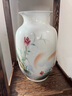伯莎丹頓（BERTHA DENTON）景德鎮(zhèn)陶瓷器大師手繪半刀泥粉彩插花中式家居客廳博古架裝飾擺件 粉彩手工雕刻《茶梅迎春》冬瓜瓶 曬單實拍圖