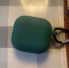 漫畫(huà)師 適用AirPods4/Pro3代耳機保護套純色硅膠軟殼airpodspro3/2/4代蘋(píng)果藍牙耳機套第四代防摔磨砂殼 AirPods4代【暗夜綠】超薄硅膠軟殼 曬單實(shí)拍圖