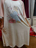 云想衣兒童睡裙女童夏季透氣莫代爾短袖裙子天使少女兒童睡衣家居服M碼 曬單實(shí)拍圖