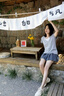 LDBE韓系灰色拼接假兩件V領(lǐng)短袖T恤女夏季設(shè)計(jì)感小眾慵懶風(fēng)松弛感上衣 灰色 XL 【120-140斤】 曬單實(shí)拍圖