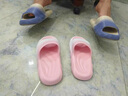 ECAC買(mǎi)一送一踩屎感涼拖鞋男女一對夏季情侶外穿厚底室內家居防滑 米藍+粉白 38-39 碼+40-41碼 曬單實(shí)拍圖