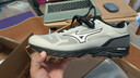 美津濃（MIZUNO）25年新款 WAVE ACE 春夏緩震回彈透氣跑鞋通勤休閑鞋 04/冷灰/黑/銀 42 (270mm) 曬單實拍圖