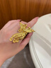 中國黃金（CHINA GOLD）鳳舞九天黃金戒指女足金鳳凰指環(huán)首飾結婚節日生日禮物送老婆女友 鳳凰戒指 約3g 圈號10 曬單實(shí)拍圖