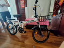 鳳凰（PHOENIX） 折疊自行車女男士兒童學(xué)生輕便攜免安裝載可折疊小輪單車 【免安裝/鋼架】單速條輪白色 20寸【適合身高145-175cm】 曬單實拍圖