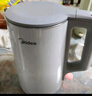 美的（Midea）電熱水壺煮水壺家用小型電燒水壺 0涂層食品級(jí)304不銹鋼雙層防燙無(wú)縫內(nèi)膽1.5升容量 1566 曬單實(shí)拍圖