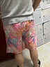 LZJV沙灘短褲男夏季薄款速干泳褲潮流印花大褲衩寬松睡褲休閑五分褲子 粉色沙灘褲一條(建議110-150斤) 曬單實(shí)拍圖
