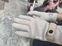 JEEP吉普手套男冬季加絨保暖羊毛混紡冬天騎行防風(fēng)可觸屏防寒手套 卡其 曬單實(shí)拍圖