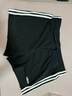 adidas休閑修身舒適三條紋修身短褲女裝阿迪達斯官方輕運動(dòng) 黑/白   2XL 曬單實(shí)拍圖
