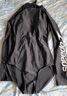 速比濤（Speedo）泳衣女噪點(diǎn)系列修身防曬抗氯溫泉度假長(cháng)袖保暖連體泳衣 黑色 36 曬單實(shí)拍圖