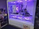 愛國者（aigo）星璨嵐 小嵐白色 游戲電腦臺式主機箱 垂直風道風冷/M-ATX主板/240水冷/270°海景房/5090顯卡 曬單實拍圖