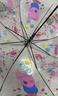 卡通透明兒童雨傘粉紅豬小妹自動(dòng)雨傘女孩男孩幼兒園小學(xué)生雨傘 佩佩豬粉色手柄雨傘2-8歲 曬單實(shí)拍圖