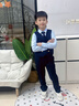 衣諾坊兒童演出服西服套裝男女生團體表演服飾主持人西裝女生連衣裙套裝 曬單實(shí)拍圖