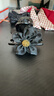 2025新款網(wǎng)紗花朵抓夾女氣質(zhì)鯊魚夾半扎發(fā)夾高馬尾韓系后腦勺盤發(fā) 黑色閃鉆【太陽(yáng)花抓夾】1個(gè)裝 曬單實(shí)拍圖