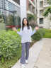 小豬彼特女童套裝速干運動(dòng)服兒童秋夏防曬T恤女大童羽毛球瑜伽訓練服秋裝 18377藏青色 120 cm 曬單實(shí)拍圖
