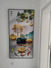 Sixpoetry玄關(guān)裝飾畫(huà)現代簡(jiǎn)約入戶(hù)客廳走廊壁畫(huà)山水畫(huà)過(guò)道高端輕奢掛畫(huà)墻畫(huà) 五福臨門(mén)（鋁合金外框） 80*160cm藝術(shù)晶瓷畫(huà)（亮面） 曬單實(shí)拍圖