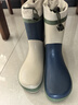 lemonkid兒童雨鞋男女童防滑水鞋小孩上學專用寶寶雨靴 拓荒米藍 35  曬單實拍圖