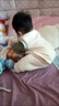 奧特曼嬰兒衣服秋冬男寶寶新生兒連體衣春秋款軟牛仔外出服背帶滿(mǎn)月哈衣 熱售杏色 90cm 建議10-15個(gè)月21-24斤 曬單實(shí)拍圖