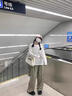 鉑吶苓長(zhǎng)袖罩衫女2025夏季寬松薄款針織防曬上衣鏤空微透空調(diào)衫外搭t恤 白色鏤空罩衫 均碼 80-130斤 曬單實(shí)拍圖