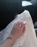 DREUD色莫桑石鉆戒經(jīng)典方包1克拉求結(jié)婚結(jié)婚女鉆戒指七夕情人節(jié)送女友 50分莫桑鉆戒（GRA證書+禮盒） 開口可調(diào)節(jié)（刻字其它聯(lián)系客服） 曬單實(shí)拍圖