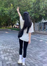 JERRIE MOCK黑色鯊魚褲女外穿春秋薄款收腹緊身顯瘦小腳褲高腰提臀打底褲 黑色-三?？邸敬呵锉】睢?M 【建議95-120斤】 曬單實(shí)拍圖