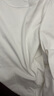 無印良品（MUJI）女式?jīng)龈蟹雷贤饩€蝙蝠袖T恤 短袖上衣打底衫女款涼感物語硬核防曬 白色 M (160/84A) 曬單實(shí)拍圖