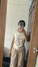 森馬（Semir）短袖t恤女短款修身圓領(lǐng)內(nèi)搭25夏涼感收腰V領(lǐng)上衣辣妹109325100006 曬單實(shí)拍圖