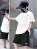 LI-NING KIDS李寧兒童速干套裝夏季新款短袖短褲輕薄透氣運動套裝男大童兩件套 白色小標(biāo)速干套裝 160 cm 曬單實拍圖