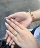周百福GIA裸鉆定制鉆戒鉆石戒指女鉑金結(jié)婚求婚戒指50分1克拉真鉆無奶咖 【超值】50分D色VS2/3EX/N配托 曬單實拍圖