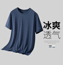 GENIOLAMODE森馬集團(tuán)短袖T恤男冰絲薄款涼感透氣t恤衫運(yùn)動(dòng)休閑百搭T恤 曬單實(shí)拍圖