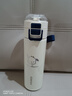 希樂(lè)（cille）兒童保溫杯學(xué)生316不銹鋼雙飲吸管杯子男女士高顏值水杯便攜水壺 藍(lán)白【316內(nèi)膽/雙飲+貼紙】500ml 曬單實(shí)拍圖