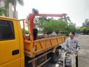 孜索車載吊機12V家用電動葫蘆提升機懸臂吊架子小型升降隨車起重機 【線控款】12v500公斤加厚款 曬單實拍圖