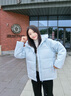 波司登反季羽絨服女90絨面包服寬松短款保暖加厚外套B250245112XS 曬單實(shí)拍圖