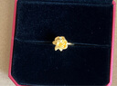 周大福玫瑰花黃金戒指女活口足金首飾(工費:180計價(jià))EOF1093七夕 足金 約6.75g 曬單實(shí)拍圖