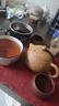 尊壺宜興紫砂壺西施壺手工茶具泡茶壺泥繪段泥禮盒裝泡茶器 泥繪梅花大西施 黃金段 320ml 曬單實拍圖