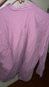 純棉韓版藍色長(cháng)袖襯衫女春秋2026新款學(xué)院風(fēng)寬松顯瘦外套上衣 紫色 L 曬單實(shí)拍圖