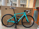SPECIALIZED閃電 ALLEZ E5 DISC  碳纖維前叉碟剎制動彎把成人騎行公路自行車 湖藍/酷灰/火焰色  52 曬單實拍圖