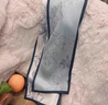 MINERAL KOO絲巾女2025新款桑蠶絲長條真絲春秋氣質(zhì)百搭領(lǐng)巾生日禮物送媽媽 花朵藍(lán)【送長輩生日禮物】 16*155cm 曬單實(shí)拍圖