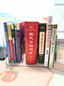 得力桌面書(shū)立書(shū)架收納盒透明書(shū)本書(shū)桌立架分隔板亞克力筆筒置物架 1個(gè)裝 三欄透明書(shū)立+筆筒 曬單實(shí)拍圖