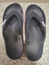 卡駱馳（CROCS）貝雅卡駱班運動(dòng)拖鞋男鞋女鞋居家?jiàn)A腳平底人字拖鞋|205393 深藍/辣椒紅-4CC 43 (270mm) 曬單實(shí)拍圖
