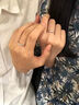 中國黃金（CHINA GOLD）共度愛河對戒足銀男女一對莫比烏斯環(huán)七夕情人節(jié)禮物送女朋友老婆 足銀共度愛河戒指【對戒】 刻字/代寫賀卡 開口可調(diào)節(jié) 曬單實拍圖