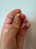 金至尊（3D-GOLD)野玫瑰黃金耳釘女款足金耳飾時(shí)尚送禮計(jì)價(jià) 金重4.12克-以證簽為準(zhǔn)多退少補(bǔ) 曬單實(shí)拍圖