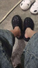 歐品臣洞洞鞋男士夏季外穿防滑防臭踩屎感沙灘包頭時尚開車鞋戶外涉水鞋 黑色 40 -41【標準碼】 曬單實拍圖